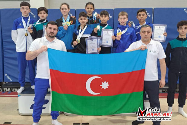 Azərbaycan gimnastları Qazaxıstanda medal qazanıblar