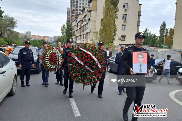 Füzulidə avtomobil qəzasında həlak olan polis Şüvəlanda dəfn edilib - YENİLƏNİB + FOTO