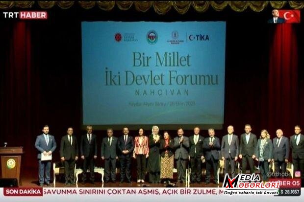 “TRT Haber” Naxçıvanda keçirilən “Bir millət, iki dövlət” forumundan videoreportaj yayımlayıb - FOTOLAR
