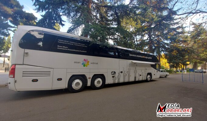 Bu gündən Bakı Səyyar “ASAN xidmət" avtobusu Qazaxda vətəndaşların xidmətindədir