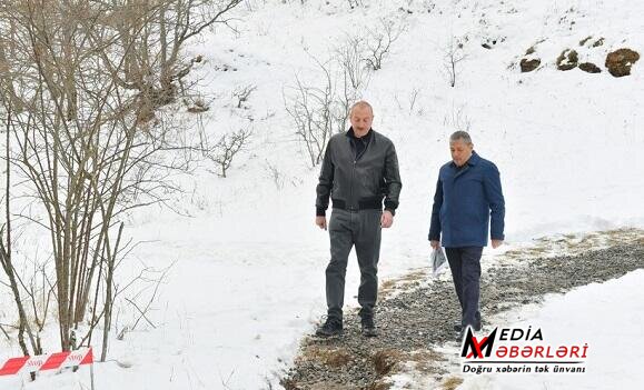 İlham Əliyev Turşsu bulağında... - Foto