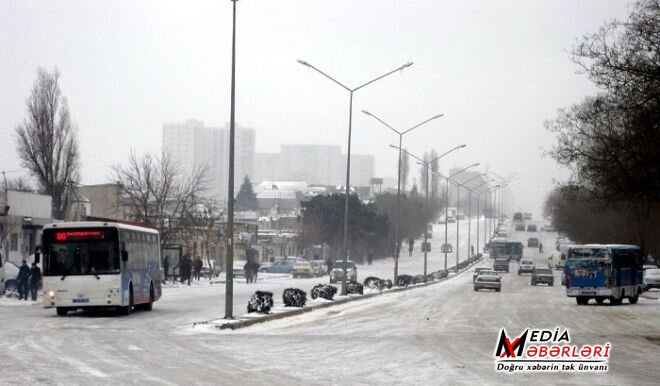 Sabah Bakıya qar yağacaq