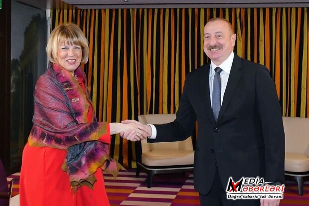 Prezident İlham Əliyev və ATƏT-in Baş katibi Helqa-Mariya Şmid Münhendə görüşüblər - FOTO