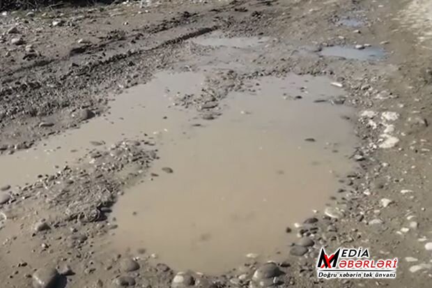 35 ildir asfalt üzü görməyən yol - VİDEO