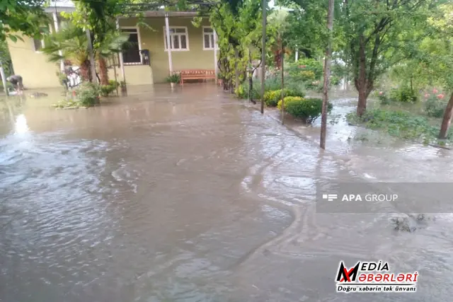 Zaqatalada 250-yə yaxın evin həyətyanı sahəsini sel suları basıb