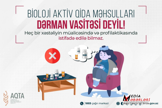 AQTA bioloji aktiv qida məhsulları ilə bağlı istehlakçılara müraciət edib