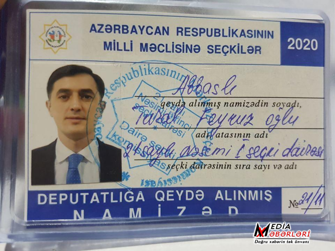 Tural Abbaslının deputatlığa namizədliyi qeydə alınıb