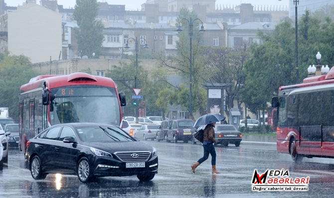 Sabah Bakıya yağış yağacaq