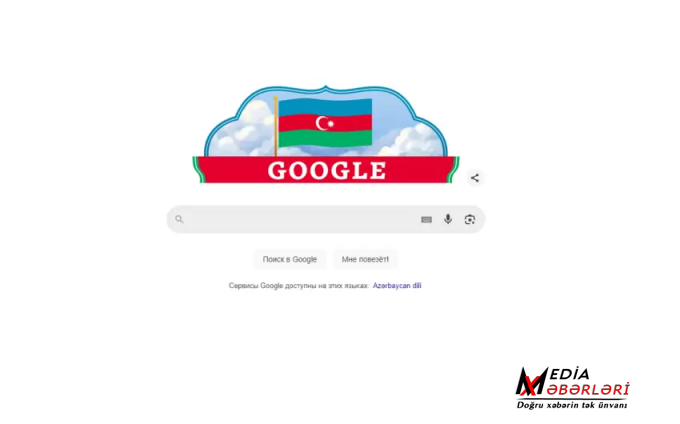 “Google” Azərbaycan bayrağının rənglərində dudl hazırlayıb