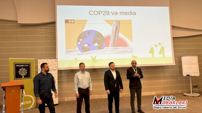 Jurnalistlər üçün “COP29 və media” mövzusunda təlim keçirilib — FOTOLAR