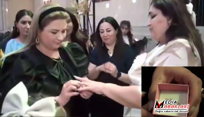 Sıraya düzülüb, müəllimənin barmağına üzük taxdılar - Tovuzda çəkilən görüntülər araşdırılır - VİDEO Sıraya düzülüb, müəllimənin barmağına üzük taxdılar - Tovuzda çəkilən görüntülər araşdırılır - VİDEO