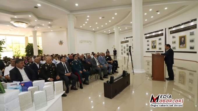 Qazaxda “Heydər Əliyev müasir Azərbaycan Ordusunun qurucusudur” mövzusunda tədbir keçirilib