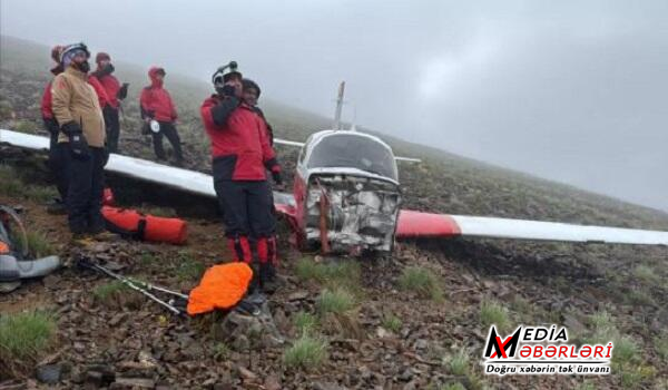 Türkiyədə təyyarə qəzası: pilot ölü, sərnişin sağ tapıldı