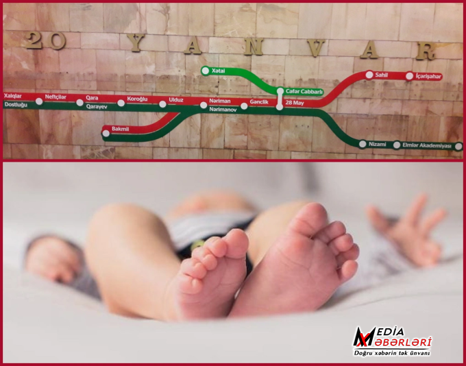 Metronun "20 Yanvar" stansiyasında doğulan körpəyə XÜSUSİ HƏDİYYƏ olacaq Metronun "20 Yanvar" stansiyasında doğulan körpəyə XÜSUSİ HƏDİYYƏ olacaq