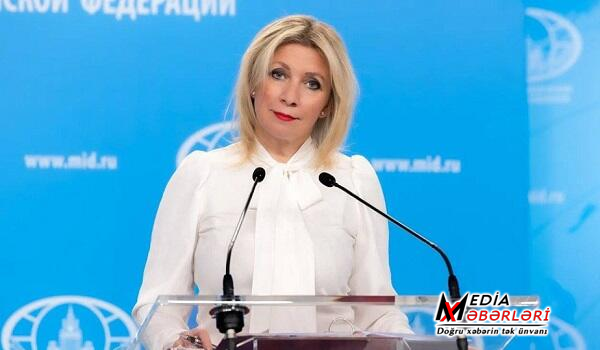 Zaxarova Paşinyanın türklərlə bağlı çıxışına cavab verdi