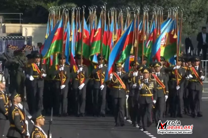 Vətən müharibəsində Qələbənin beşinci ildönümünə həsr olunmuş Hərbi parada Kərim Vəliyev komandanlıq edir Vətən müharibəsində Qələbənin beşinci ildönümünə həsr olunmuş Hərbi parada Kərim Vəliyev komandanlıq edir