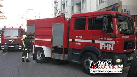 Bakıda 3 nəfərin öldüyü binada təmir başladı - Video