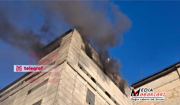 Gəncədə zavodda yanğın başladı - Video Gəncədə zavodda yanğın başladı - Video