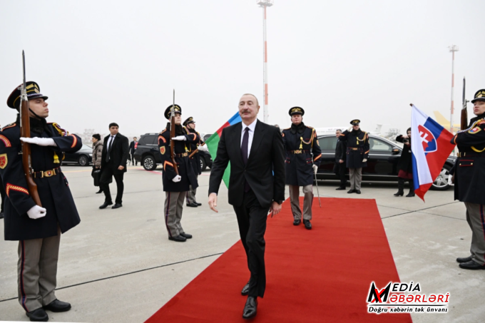 Prezident İlham Əliyevin Slovakiyaya rəsmi səfəri başa çatıb Prezident İlham Əliyevin Slovakiyaya rəsmi səfəri başa çatıb