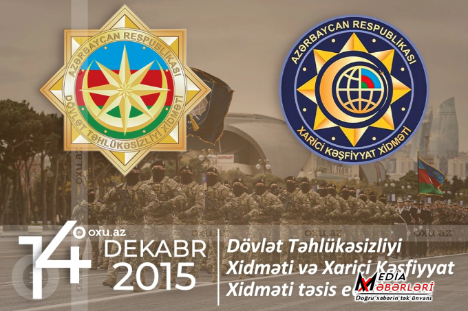 Bu gün Dövlət Təhlükəsizliyi Xidməti və Xarici Kəşfiyyat Xidmətinin təsis edilməsinin 10-cu ildönümüdür Bu gün Dövlət Təhlükəsizliyi Xidməti və Xarici Kəşfiyyat Xidmətinin təsis edilməsinin 10-cu ildönümüdür