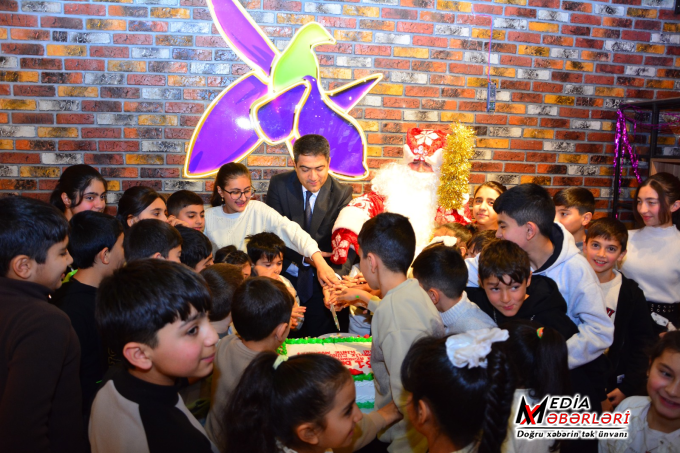 Seymur Orucov şəhid övladları ilə növbəti görüşünü keçirib