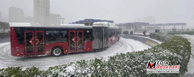 Bəzi istiqamətlərdə avtobuslar gecikə bilər - XƏBƏRDARLIQ