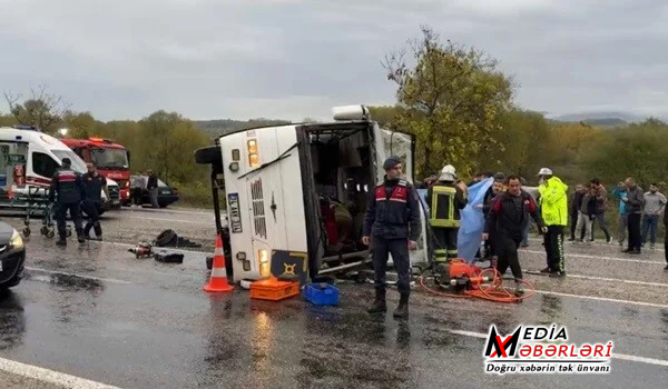 Türkiyədə sərnişin avtobusu aşdı: ölənlər var
