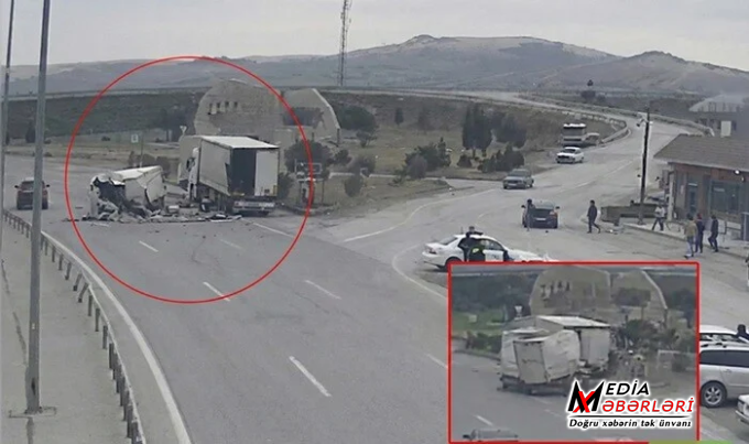 Bakı-Qazax yolunda baş verən ağır qəzanın – Anbaan videosu