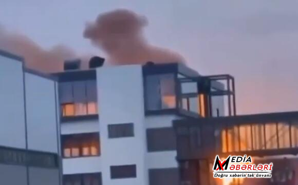 Rusiyanın nəhəng neft terminalı vuruldu - Video