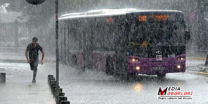 Bakıya intensiv yağış yağacaq
