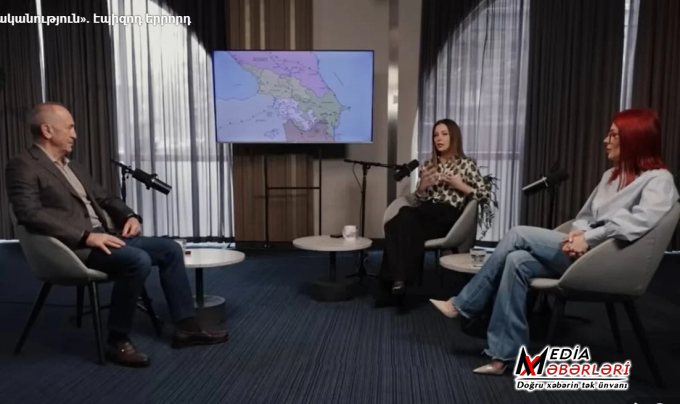 Köçəryan xəritə nümayiş etdirdi: Müharibə olacaq - Video