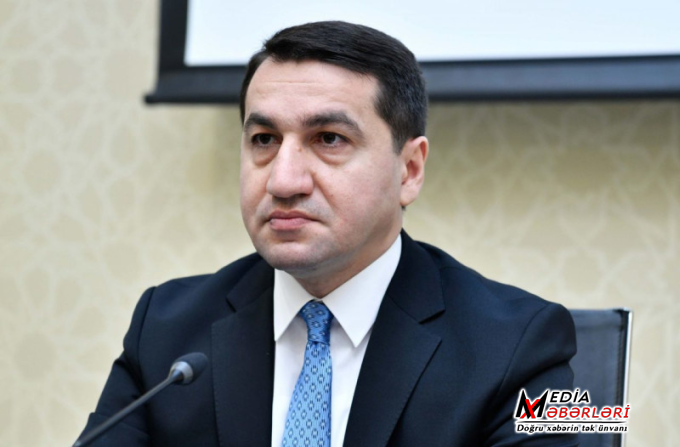 Hikmət Hacıyev Gəncə ilə bağlı paylaşım edib