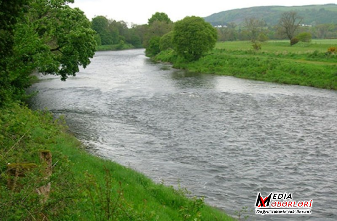 Kür çayının Qıraq Kəsəmən məntəqəsində suyun səviyyəsi artıb