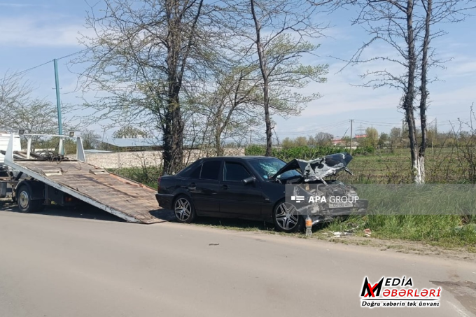 Ağstafada yol qəzasında 3 nəfər xəsarət alıb - FOTO