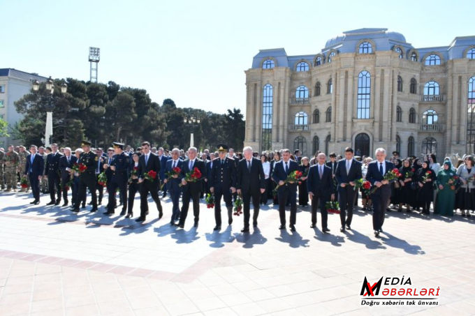 Ümummilli Lider Heydər Əliyevin anadan olmasının 103-cü ildönümü Abşeron rayonunda qeyd edilib - FOTO