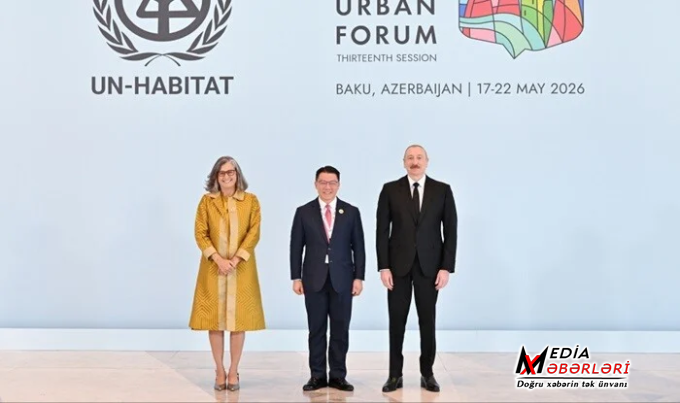 İlham Əliyev WUF13-ün açılış mərasimində çıxış etdi - Video