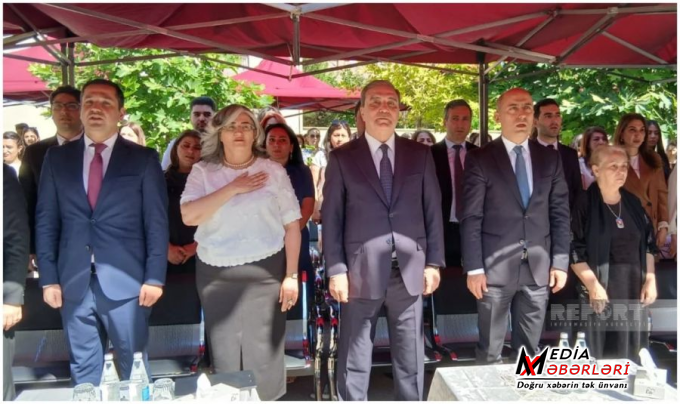 Nazir Gəncədə "Son zəng" tədbirinə qatıldı