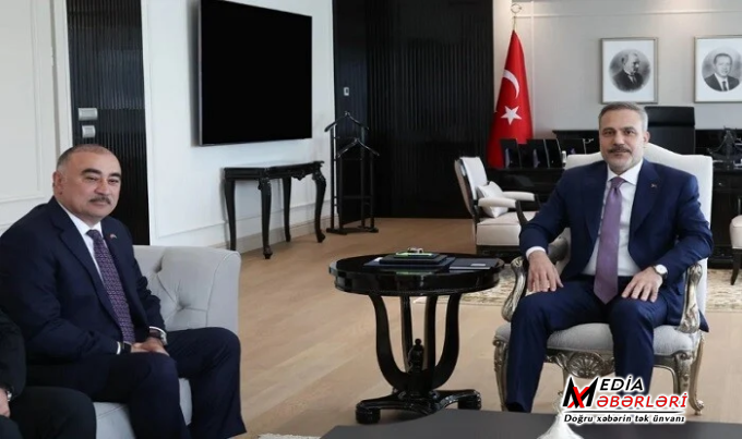 Hakan Fidan səfirimizlə görüşdü