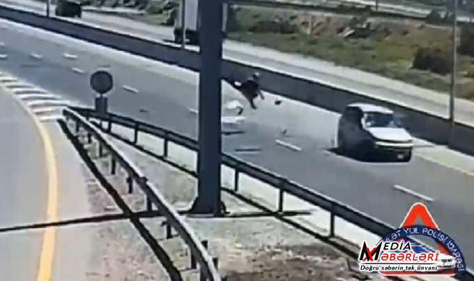 Bakı-Quba yolunda piyada ölümü - Anbaan video