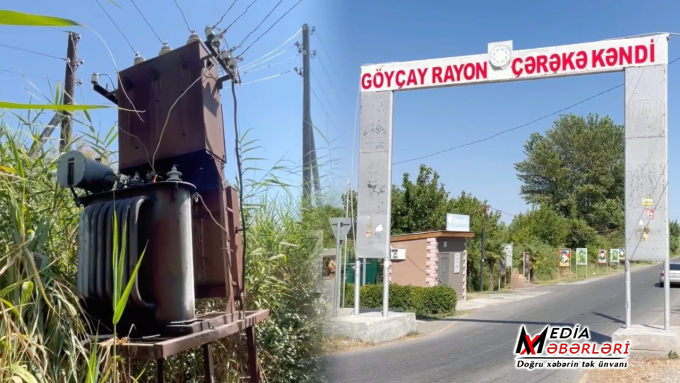 Göyçayda elektrik paylayıcısı təhlükə saçır - VİDEO