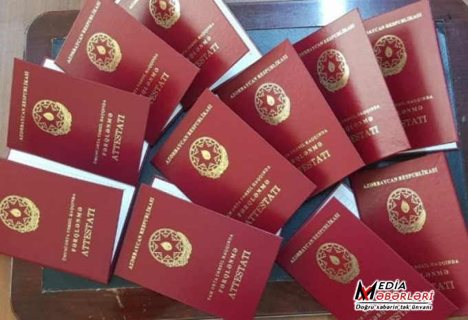 Bakıda məktəbi fərqlənmə attestatı ilə bitirənlərin SAYI