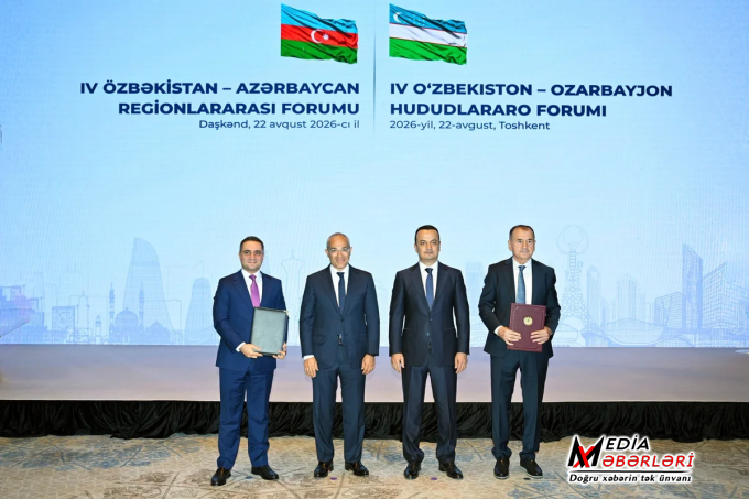 Özbəkistanla Azərbaycan arasında 5 sahədə əməkdaşlığı əhatə edən sənədlər imzalanıb