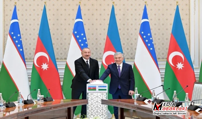 Sənədlərin imzalanması və mübadiləsi mərasimi oldu - Video