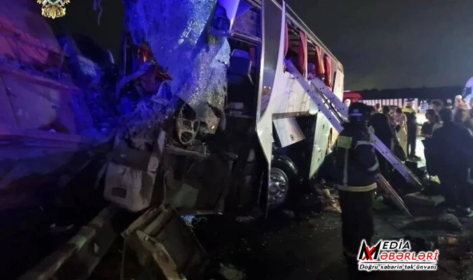 Moskvaya gedən avtobus qəzaya uğradı: 5 ölü, 38 yaralı