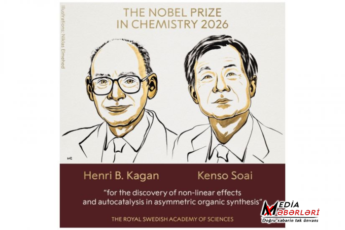 Kimya üzrə Nobel mükafatı onlara verildi
