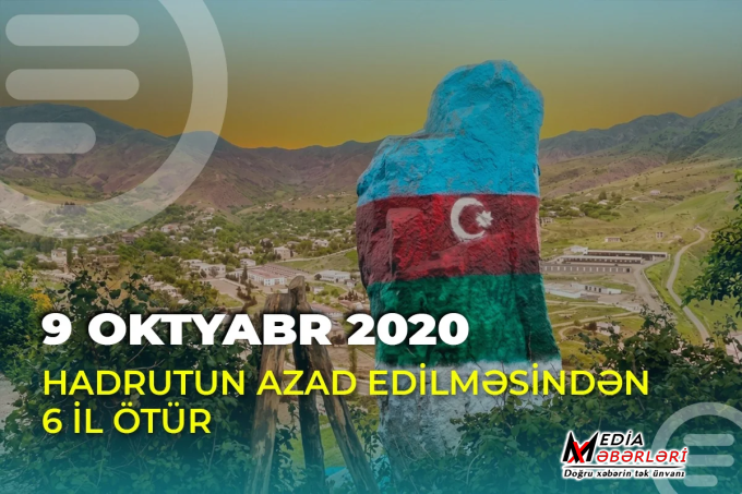 Hadrutun işğaldan azad edilməsindən 6 il ötür