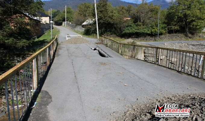 Azərbaycanda bu qəzalı körpü bərpa ediləcək