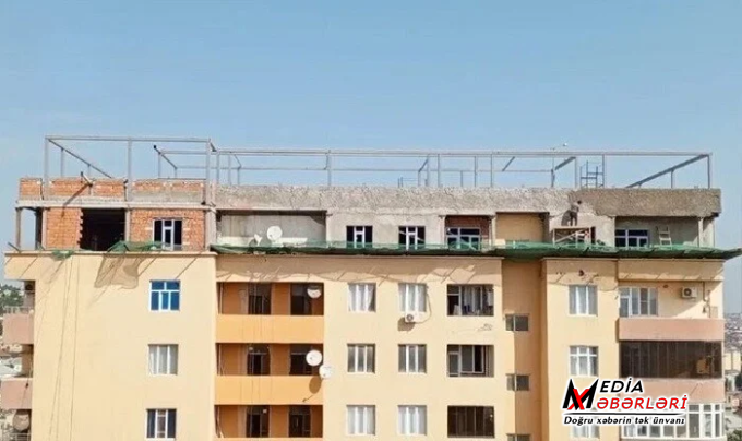 10 il əvvəl təhvil verilən binada əlavə 2 mərtəbə tikilir - Foto
